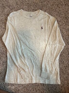Polo by Ralph Lauren Crewneck Tee with maroon Logo Print